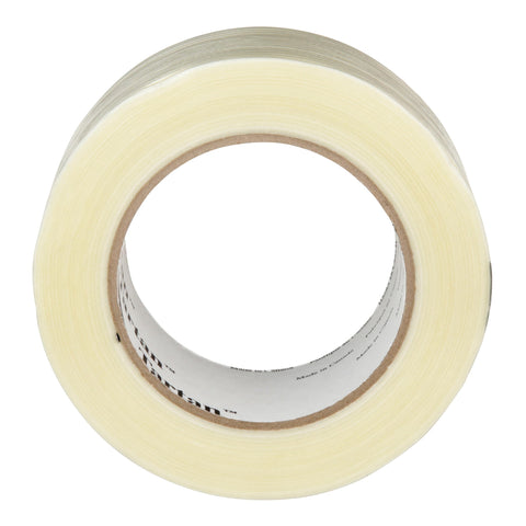 3M 8934 Tartan Filament Tape, Clear, 4 mil, 48 mm x 55 m, Pack of 24