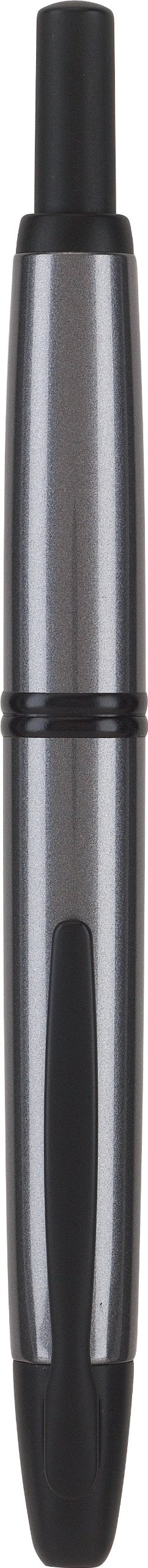 PILOT Vanishing Point Collection Refillable & Retractable Fountain Pen, Gun Metal Gray Barrel with Matte Black Accents, Blue Ink, Fine Nib (60583)