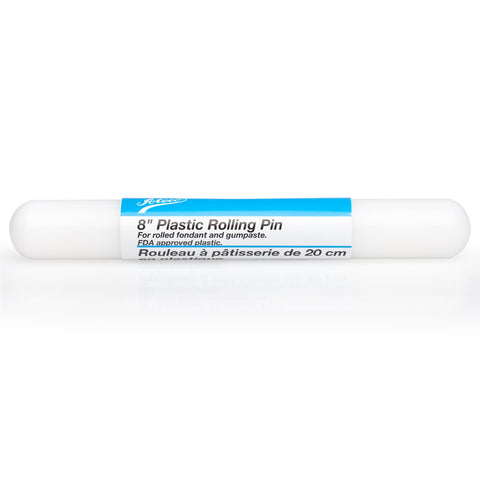 Ateco Fondant and Gum Paste Rolling Pin, Non-stick Food Grade Plastic, 8-Inches Long