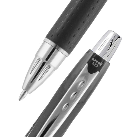uniball Jetstream RT Retractable Ballpoint Pen, Medium Point (1.0mm), Black, 3 Pack