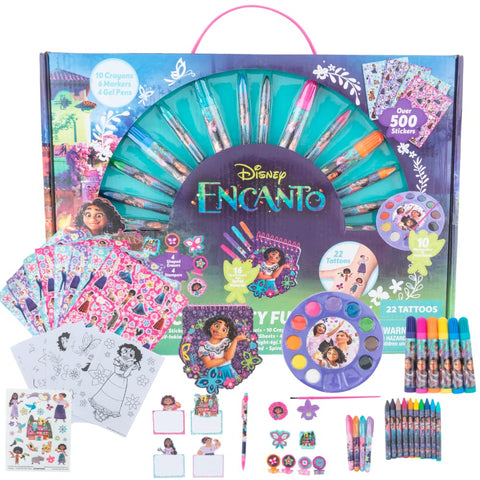 Innovative Designs Disney Encanto Creativity Fun Kids Art Set for Coloring, Painting, and Crafts