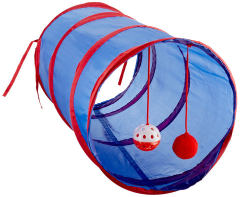 Kole KI-OD476 Cat Tunnel with Dangle Toys, One Size