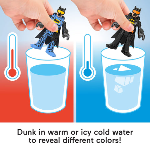 Fisher-Price Imaginext DC Super Friends Batman Toys, Color Changers Figure Set, Batman & Two-Face for Preschool Kids Ages 3+ Years