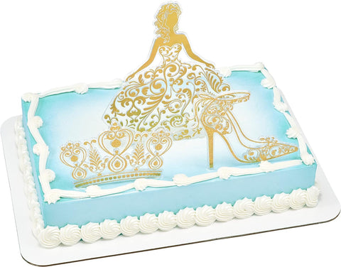 DecoPac QUINCEANERA Cake Decorating Kit, XL-GOLD Cake and Cupcake Toppers for Girls Sweet 15 Birthdays and Parties, Quince Años