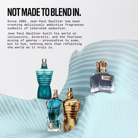 Jean Paul Gaultier Le Beau Eau de Toilette for Men - Long Lasting Addictive Aromatic Woody Mens Cologne with Bergamot, Coconut Wood & Tonka Bean - Designer Fragrance Spray, 4.2 oz