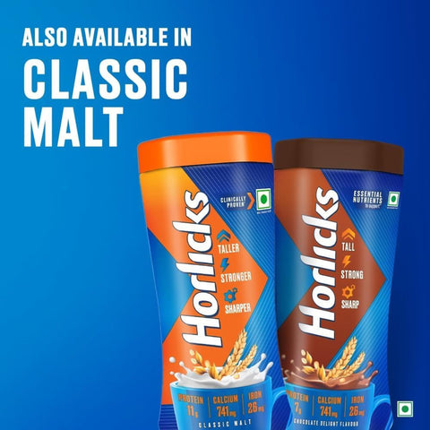 Horlicks Chocolate Malt Drink Powder 400g – Made in UK - Creamy & Delicious Chocolate Flavor, Easy to Prepare with Hot or Cold Milk
