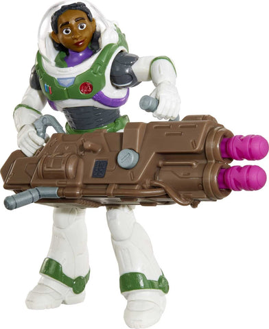 Mattel Disney and Pixar Lightyear Action Figure & Accessories Set, Mission Equipped Izzy Hawthorne with Strike Action & 12 Posable Joints, 4.5-inch
