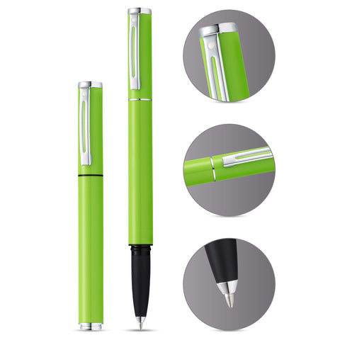 Sheaffer Pop Glossy Lime Green Gel Rollerball Pen with Chrome Trim