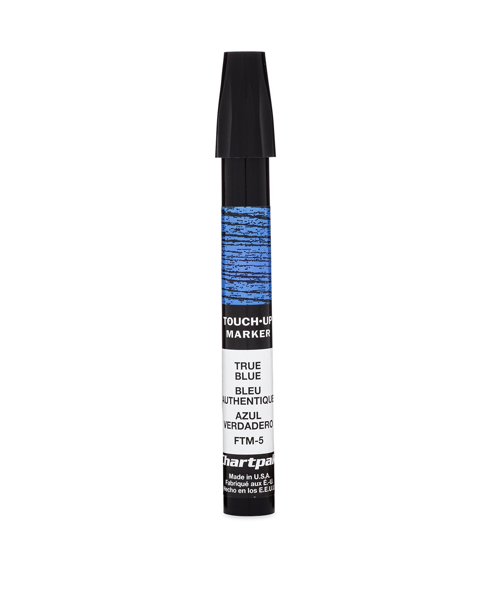 AD Marker Chartpak Wood Frame Touch-Up Marker, Tri-Nib, True Blue, 1 Each (FTM5)