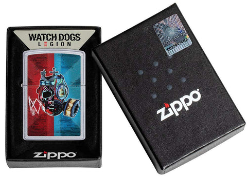Zippo Watch Dog Legion Satin Chrome Pocket Lighter