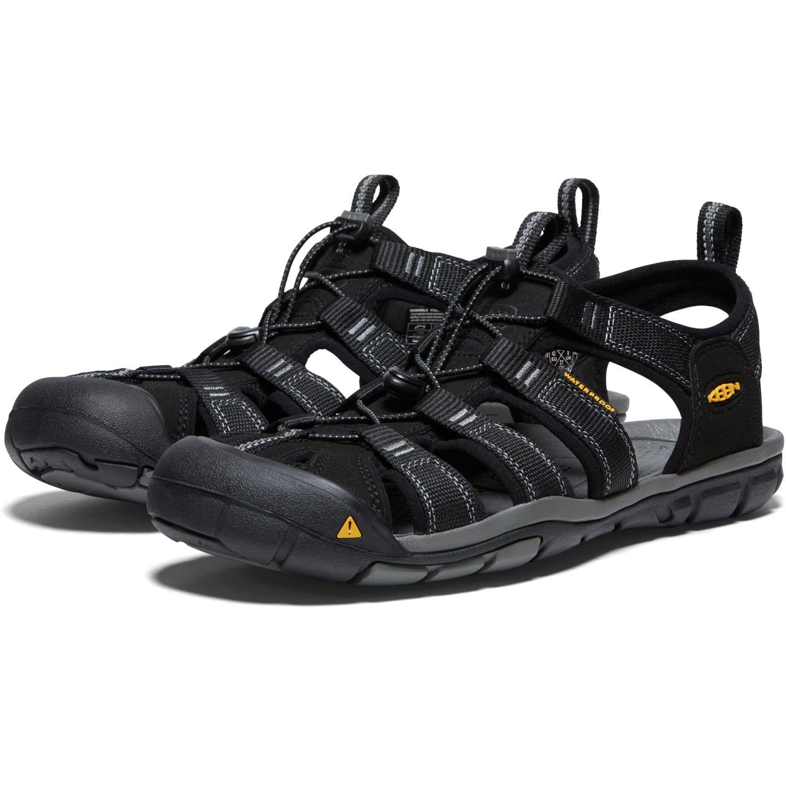 KEEN mens Clearwater Cnx-m Sandal, Black/Gargoyle, 11.5 US