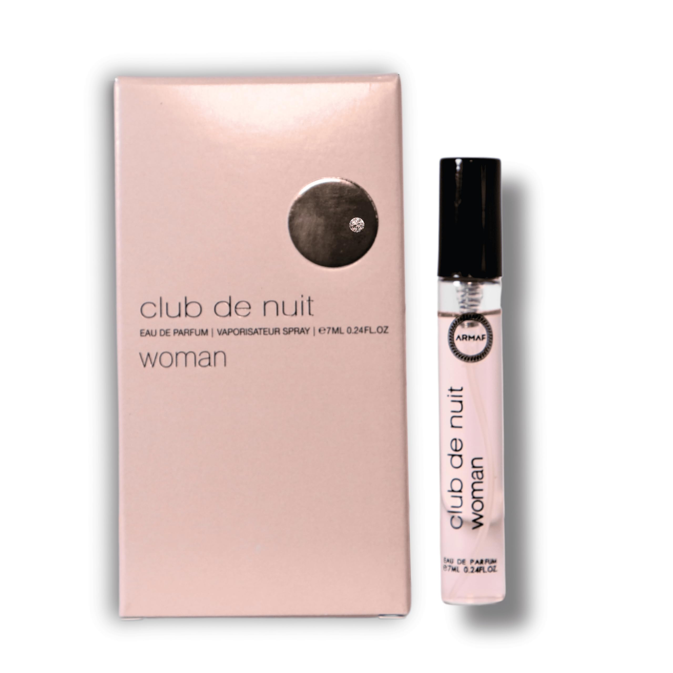 Armaf Club De Nuit – Fruity, Floral, Musky, Woody – Eau de Parfum Vial Spray for Women, 0.24 oz / 7 ml