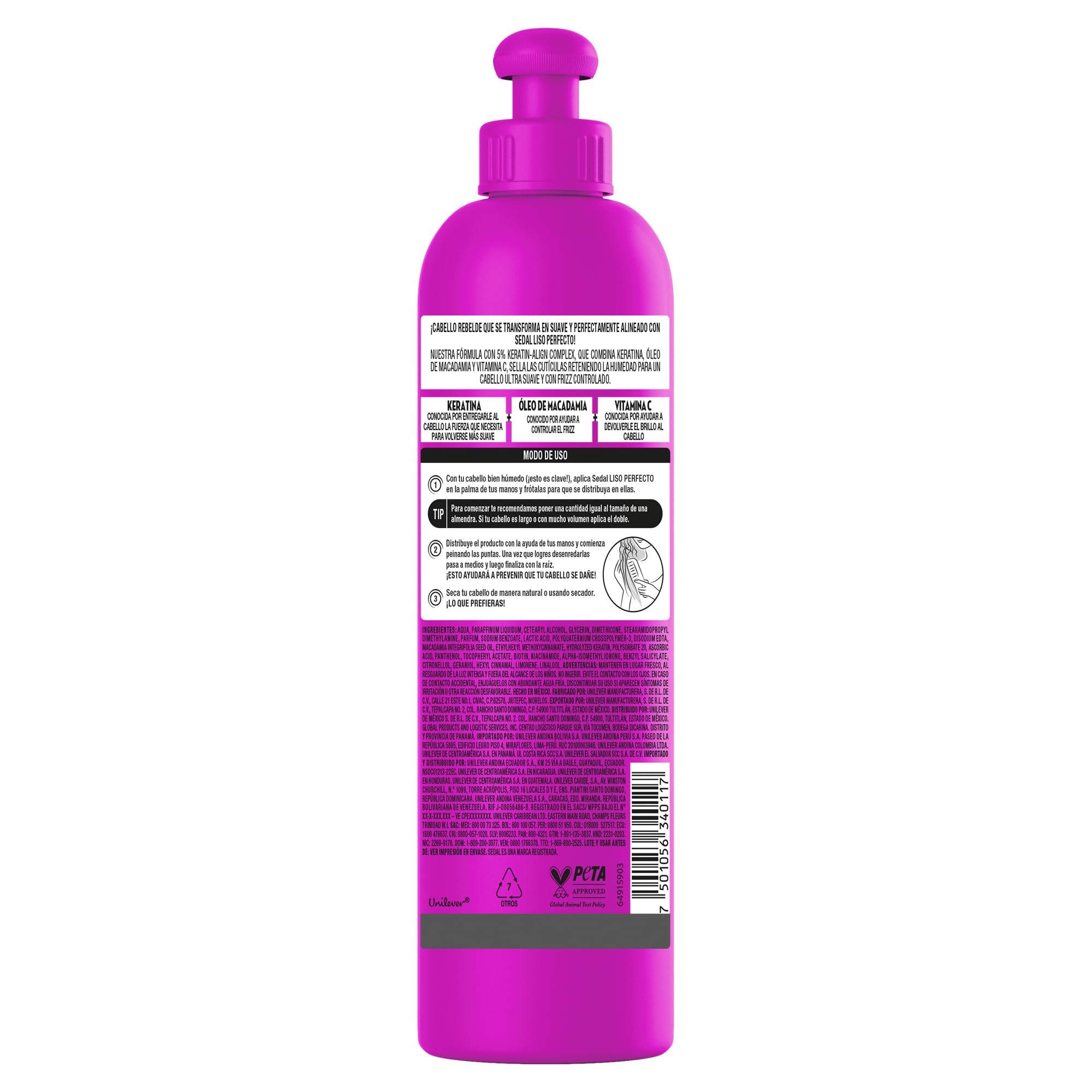 Sedal Liso Perfecto con proteina Hidrolizado 300 ml [SEALED]