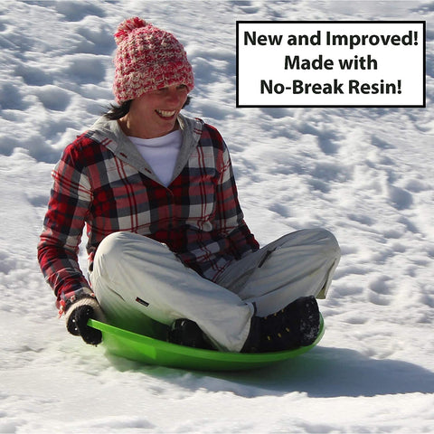 Flexible Flyer Snow Saucer Sleds. Round Sand Slider Disc Toy (Colors May Vary) , 26"