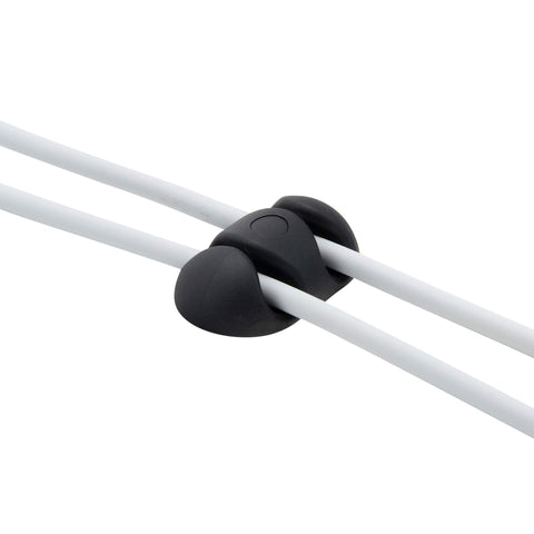 Bluelounge BLUCDXL2BL CableDrop Cable Organizer, 0.70" x 2" x 1.30", Black, 2 Piece