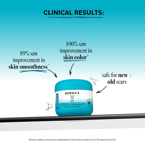 Derma E Scar Gel – Scar Treatment for Face – Hydrating Gel for Acne Scars, Burns & Stretch Marks with Panthenol & Allantoin, 2 oz