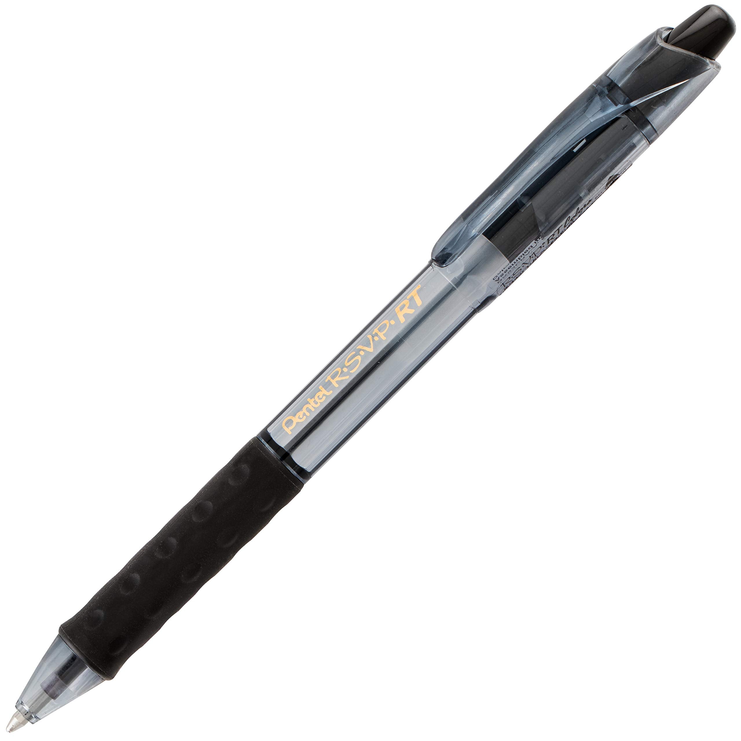Pentel RSVP RT Colors Retractable Ballpoint Pen, (1.0mm) Medium Line, Assorted InkColors, Pack of 8 (BK93CRBP8M)
