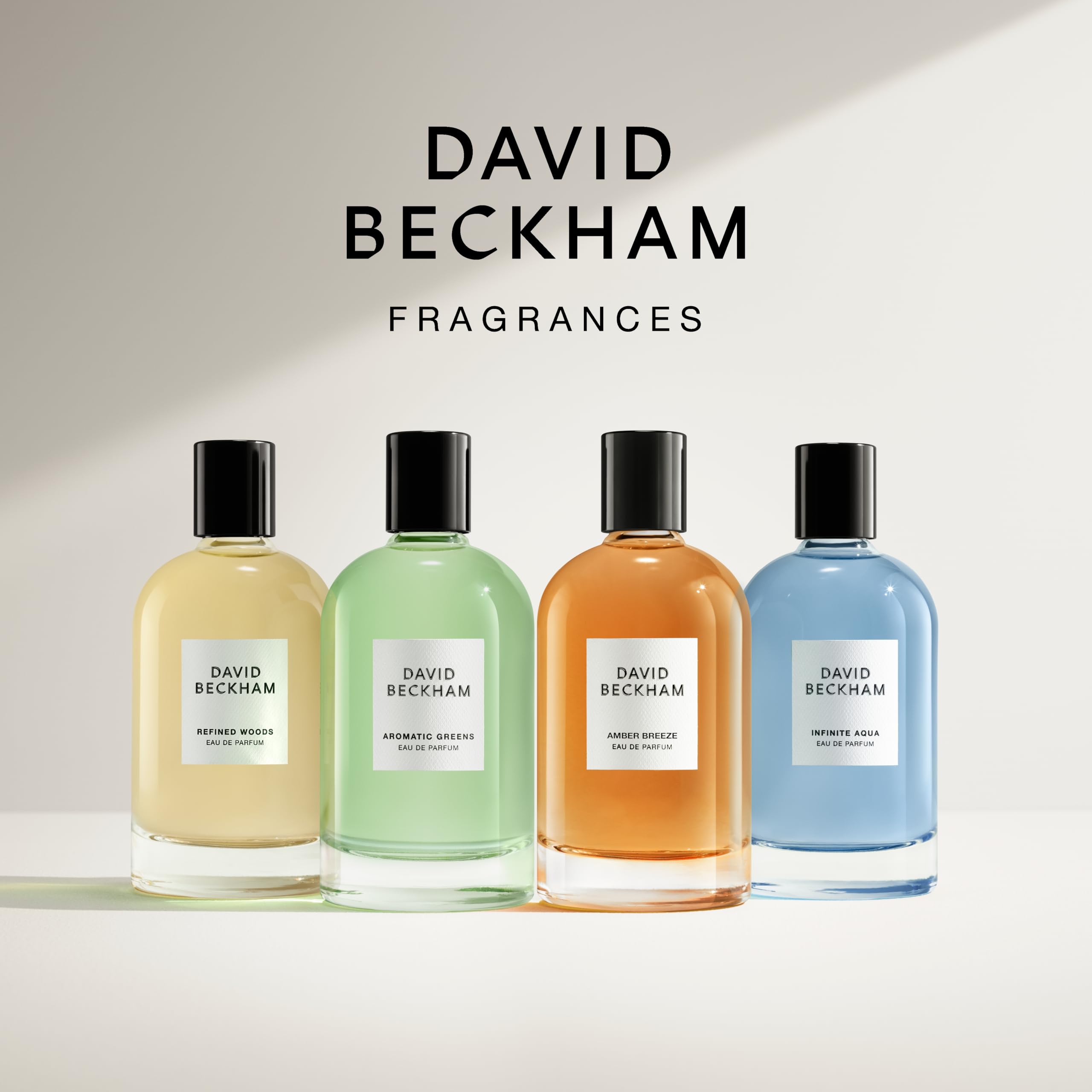 David Beckham Aromatic Greens Eau de Parfum 3.3 fl oz (Pack of 1), Notes of Lemon, Green Apple, and Cedarwood, Men's Fragrance, Long Lasting, Everyday Fragrance, Travel Size