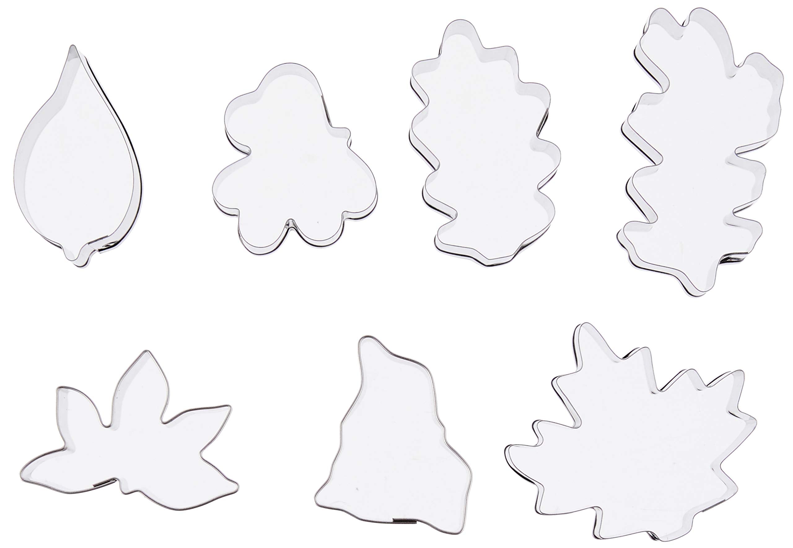 Ateco 7 pc Stainless Steel Leaf Cutter Set