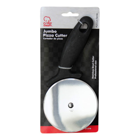Chef Craft 21370 Pizza Cutter, Stainless Steel Large Black