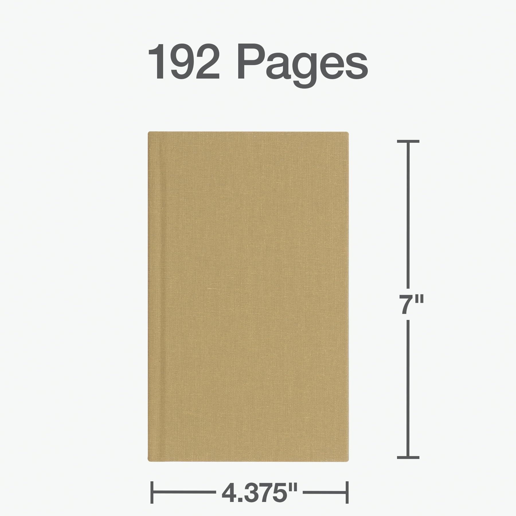 Boorum & Pease Pocket Notebook, 4.13-inch x 7-inch, College Ruled, 192 Sheets, Beige (6559EE)