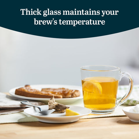 Libbey All-Purpose Glass Mug Set, 13.5-ounce, Set of 12