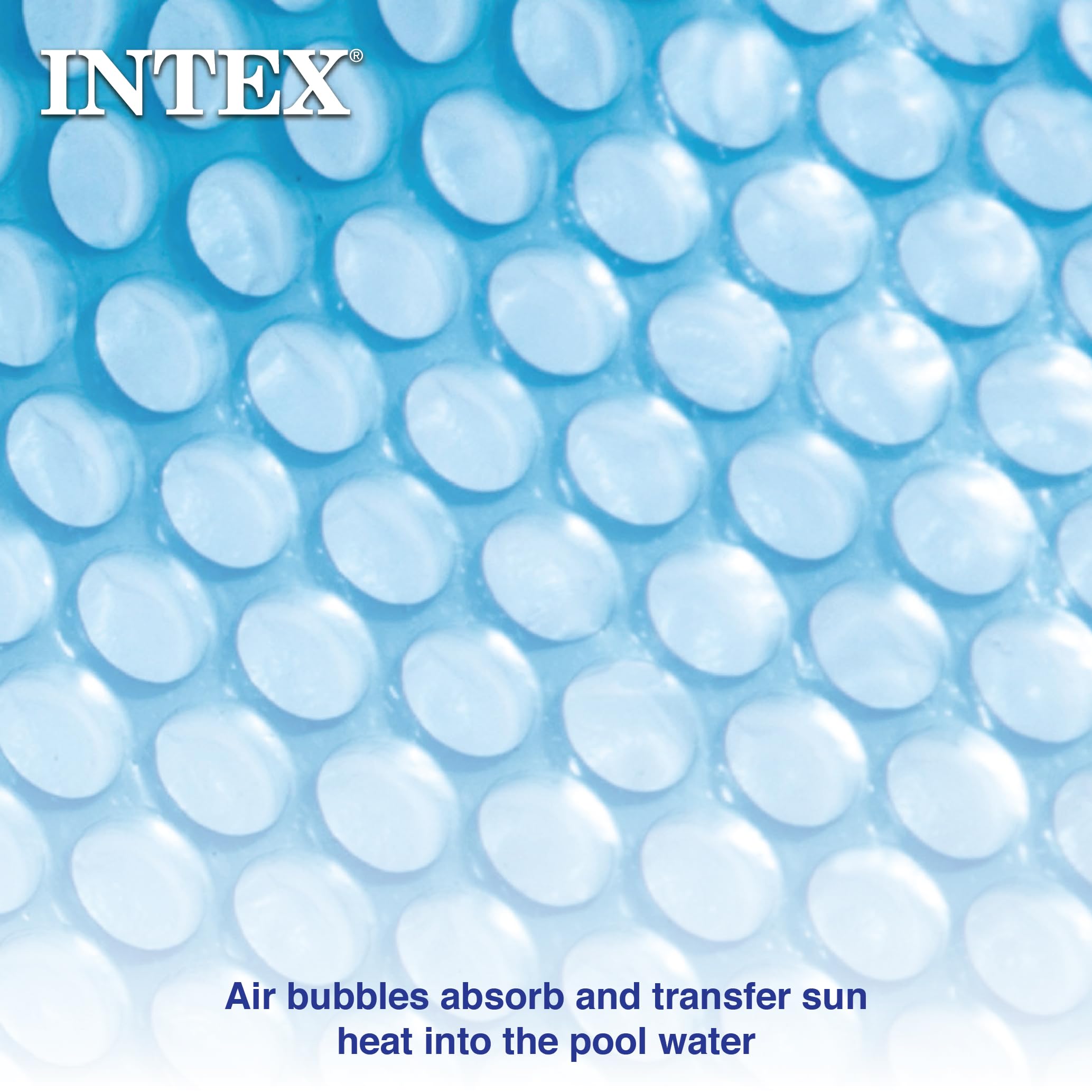 INTEX 28011E Solar Pool Cover: For 10ft Round Easy Set and Metal Frame Pools – Insulates Pool Water – Reduces Water Evaporation – Keeps Debris Out – Reduces Chemical Consumption