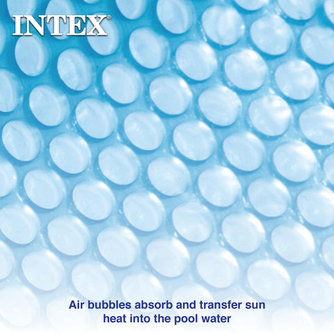 INTEX 28011E Solar Pool Cover: For 10ft Round Easy Set and Metal Frame Pools – Insulates Pool Water – Reduces Water Evaporation – Keeps Debris Out – Reduces Chemical Consumption