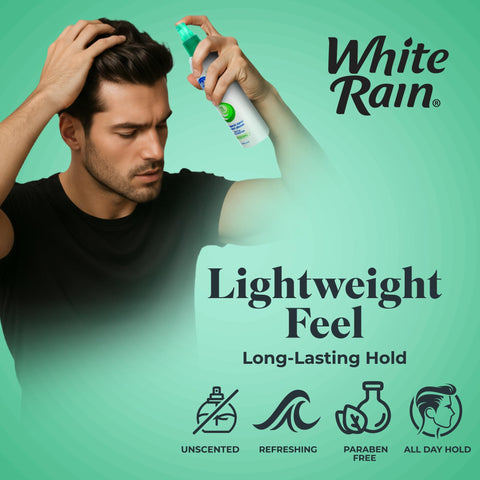 White Rain Hairspray Extra Hold Unscented, 7 oz (Pack of 3) - Non-Aerosol Hair Spray Extra Hold for Men & Women, Advanced Formula with Humidity Protection, Fragrance-Free, Non-Sticky, All Hair Types