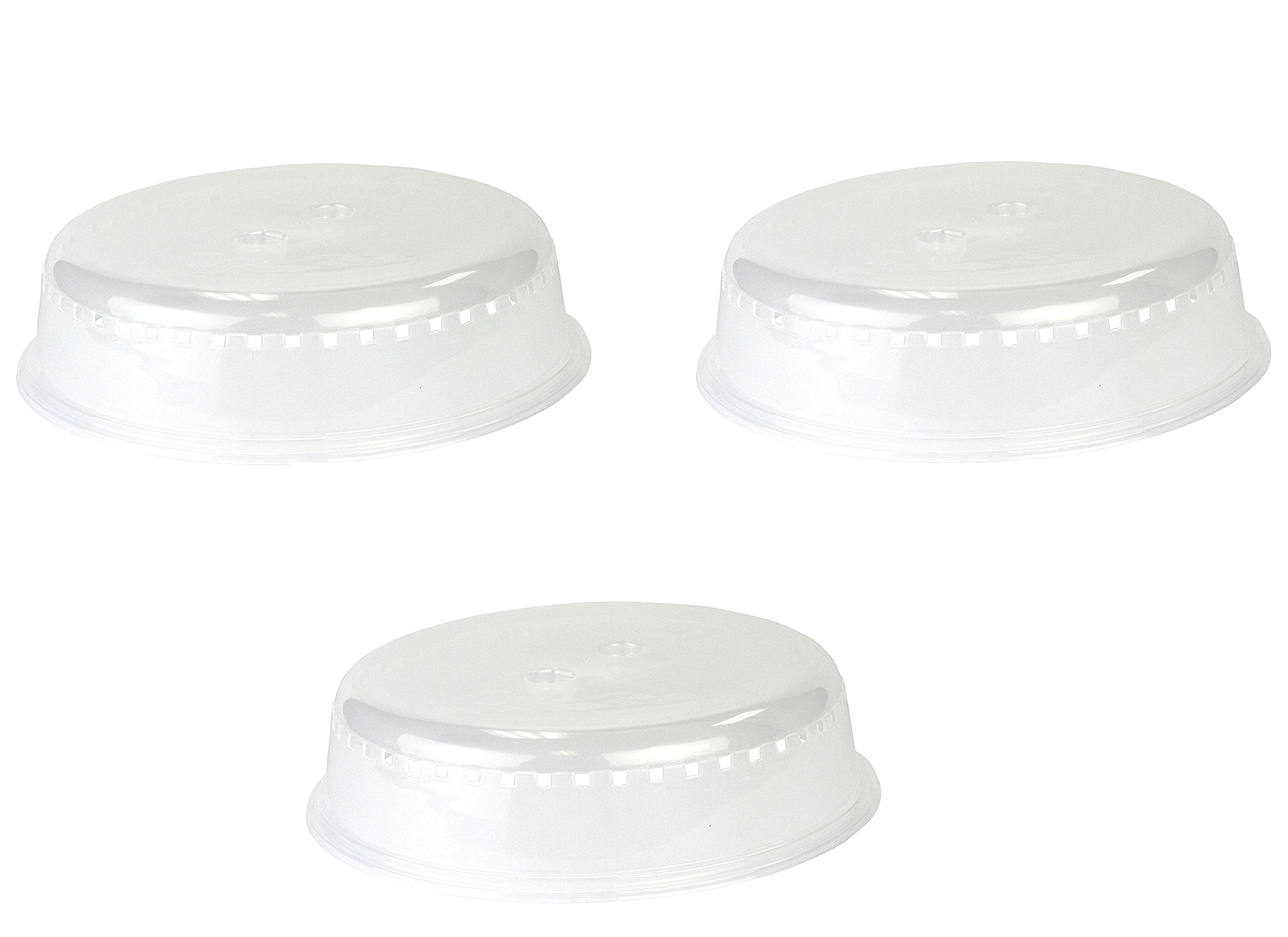 Chef Craft Clear Microwave Cover 10-Inches Diameter (3-Pack)
