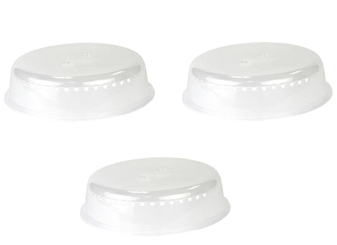 Chef Craft Clear Microwave Cover 10-Inches Diameter (3-Pack)