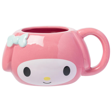 Silver Buffalo Sanrio Hello Kitty and Friends My Melody Ceramic 3D Sculpted Mug, 20 Ounces