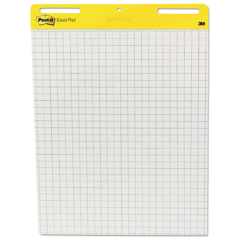 Post-it Super Sticky Easel Pad, 25 x 30 Inches, 30 Sheets/Pad, 2 Pads (560), Large White Grid Premium Self Stick Flip Chart Paper, Super Sticking Power