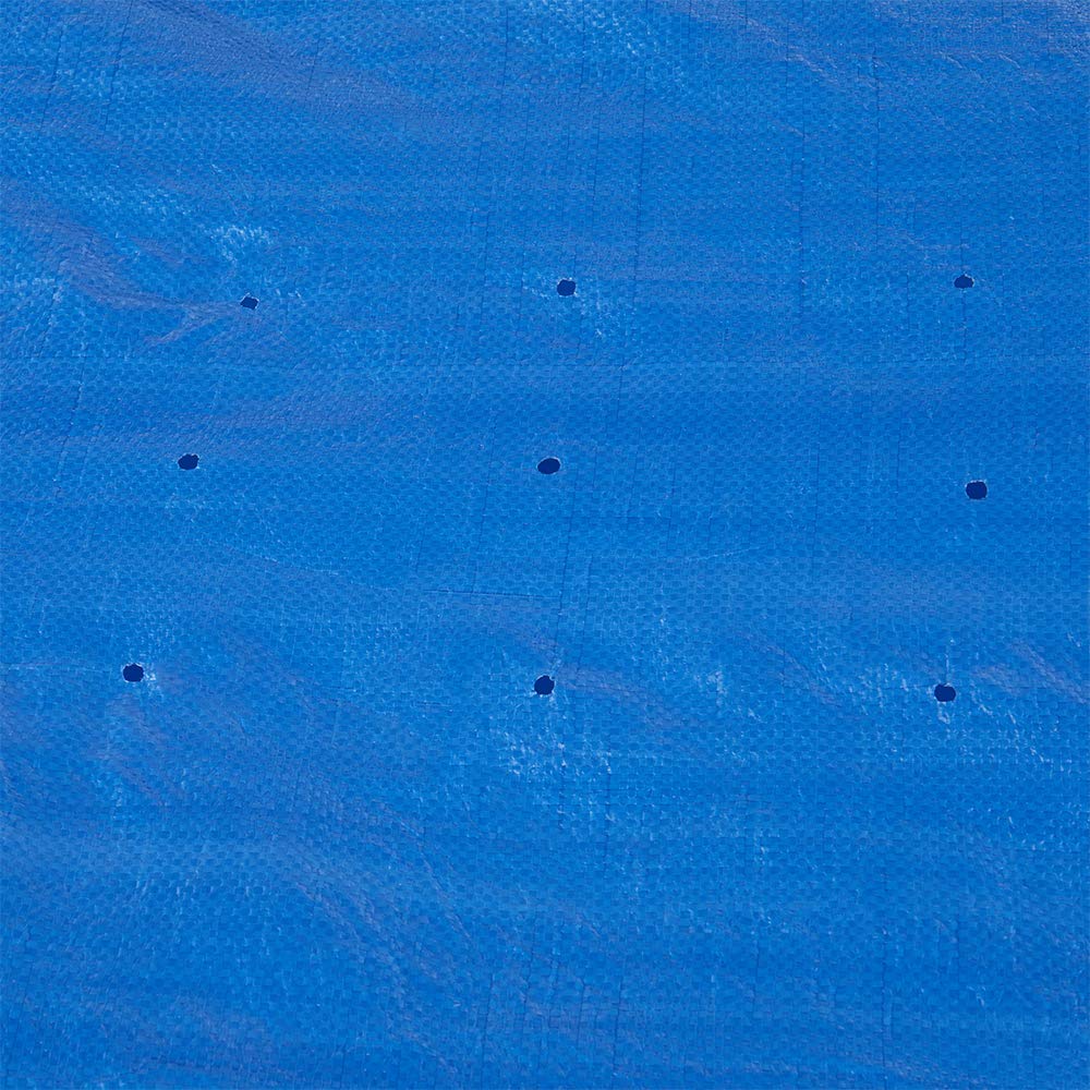Bestway Flowclear Fast Set 8' Round Pool Cover, PVC Protective Mat with Drain Holes for Above Ground Fast Set Swimming Pool Cover