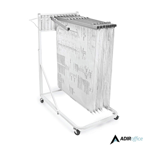 Adir Mobile Blueprint Holder – Construction Plan Rack, Map Organizer, Blueprint Rack, and Poster Display Rack for Jobsite and Office (Without Blueprint Clamps)