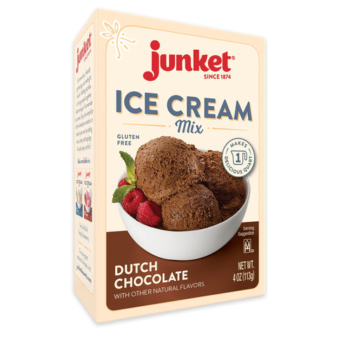 Junket Dutch Chocolate Ice Cream Mix, 4 Ounce (makes 1 quart)