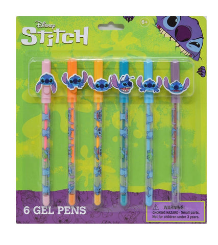 Disney Stitch 6 Pack Gel Pens