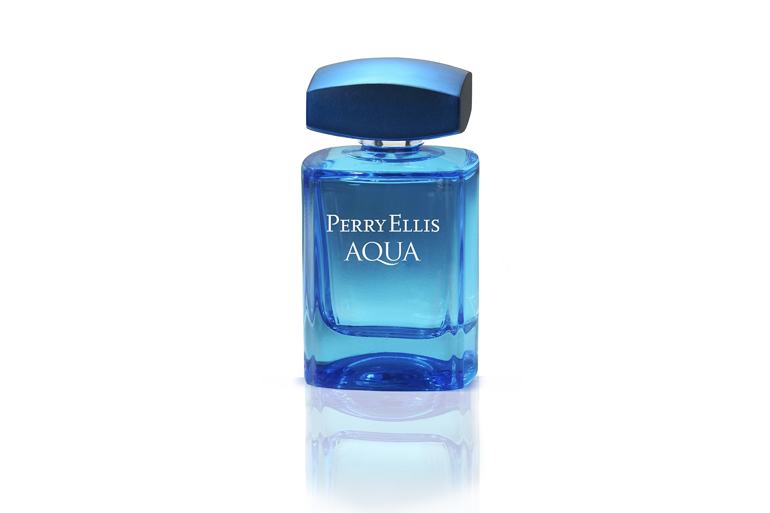 Perry Ellis Perry Ellis Aqua Men 3.4oz EDT Spray, 0.25oz EDT Spray, 6.8oz Deodorizing Body Spray, 1.7oz Shower Gel 4 Pc Gift Set