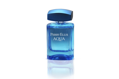 Perry Ellis Perry Ellis Aqua Men 3.4oz EDT Spray, 0.25oz EDT Spray, 6.8oz Deodorizing Body Spray, 1.7oz Shower Gel 4 Pc Gift Set