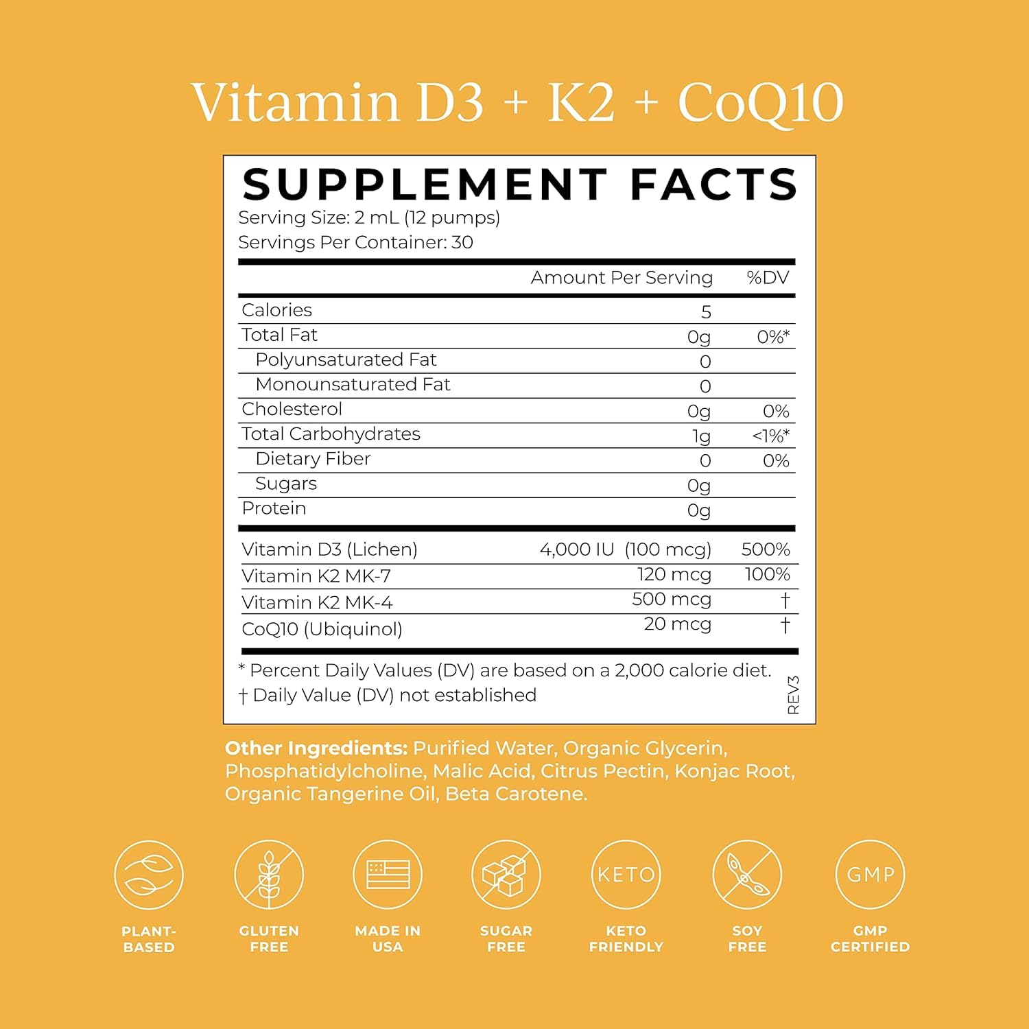 VIT D3K2COQ10 LIPOSOMAL