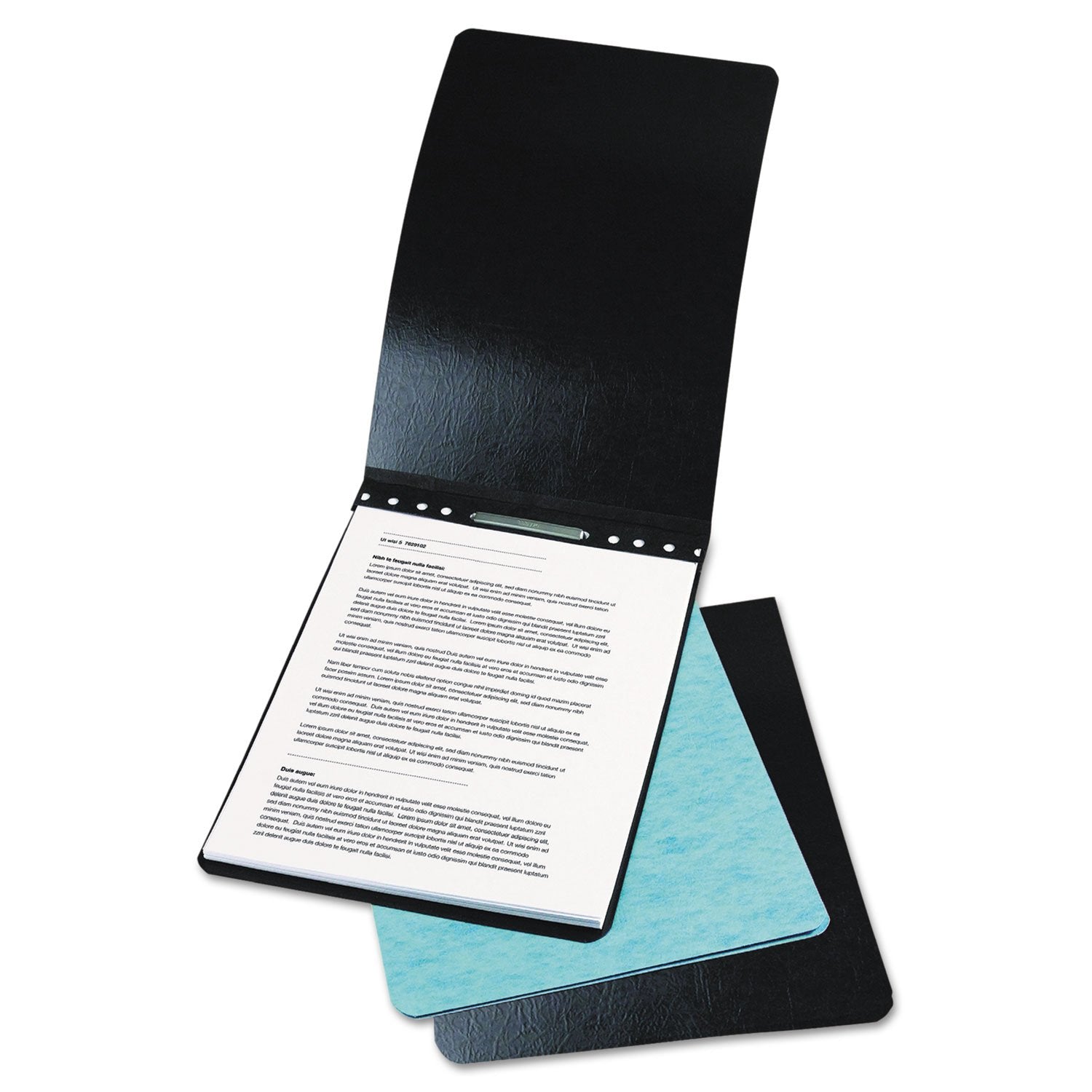 ACCO PRESSTEX Report Cover, Top Bound, Tyvek Reinforced Hinge, 2.75 Inch Centers, 2 Inch Capacity, Legal Size, Light Blue (A7019022A)