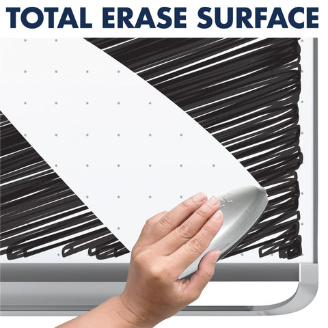 Quartet Magnetic Whiteboard, White Board, Dry Erase Board, 8' x 4', Graphite Finish Frame, Prestige 2 Total Erase (TEM548G)