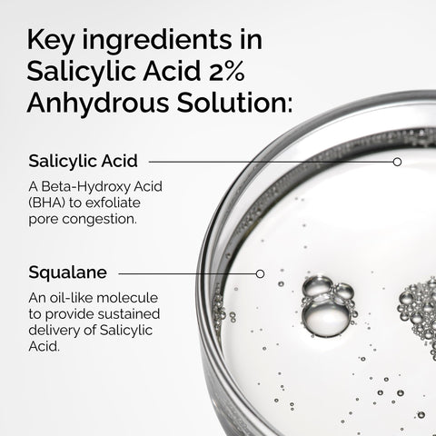 The Ordinary Salicylic Acid 2% Anhydrous Solution, Gentle Exfoliating Serum for Blemish-Prone Skin and Uneven Texture, 1 Fl Oz