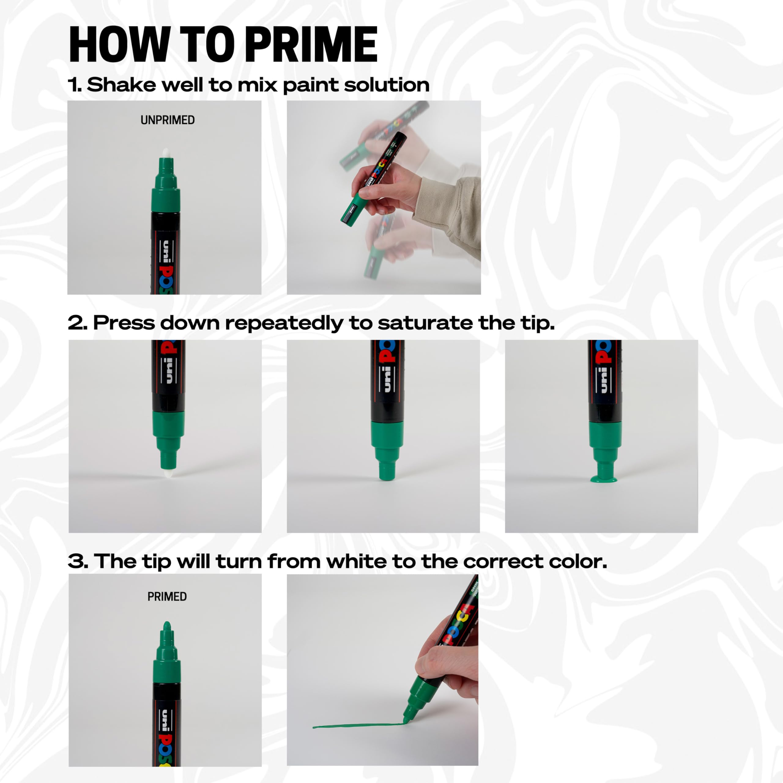 Posca Marker 3M in Black, Pens for Art Supplies, School, Rock Art, Fabric, Paint Pen, Art, Posca Markers