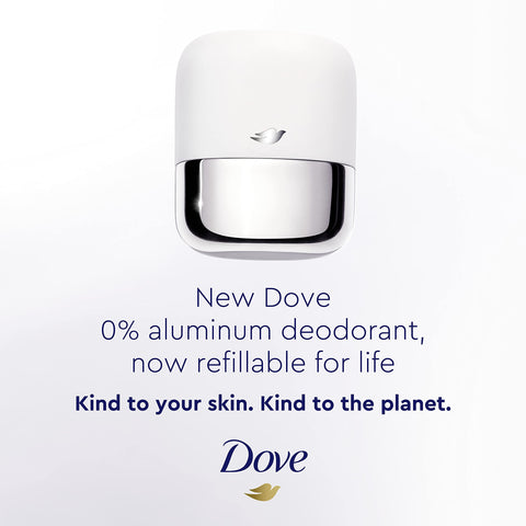 Dove Refillable Deodorant Starter Kit 0% Aluminum Coconut & Pink Jasmine Aluminum Free Deodorant 1.13 oz