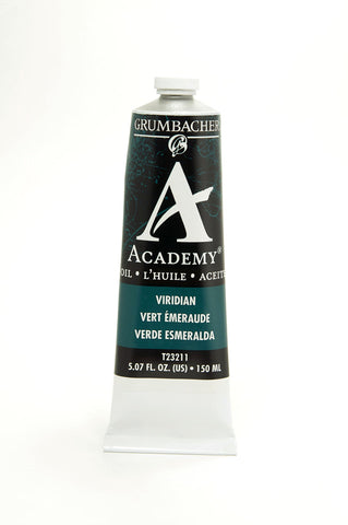 Grumbacher Academy Oil Paint, 150 ml/5.07 oz, Viridian Hue