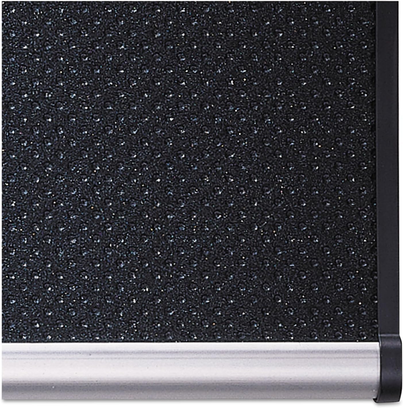 Quartet Bulletin Board, Foam, 4' x 3', Embossed, Hi-Density Fiberboard, Aluminum Frame, Black (B344A)