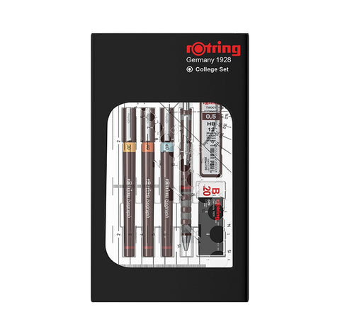 rOtring Isograph Technical Drawing Pens, Set, 3-Piece College Set (.20-60 mm)