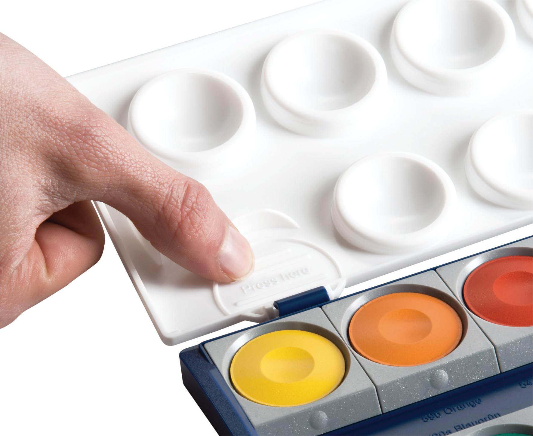 Pelikan Opaque Watercolor Paint Set, 12 Colors Plus Chinese White Tube (720854)