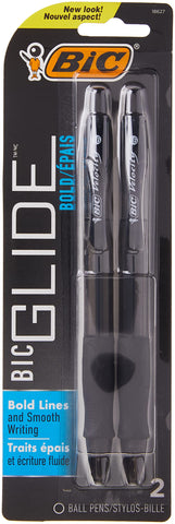 Bic Atlantis Velocity Bold Ball Pen, Black 2 ea (Pack of 2)